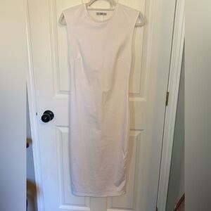Mexx Women’s Long White Sleeveless Dress Cotton/Poly Blend Sz M